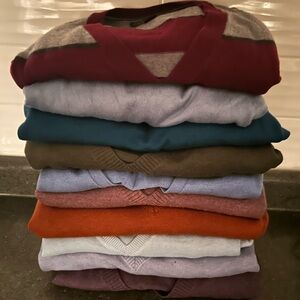 Lot of 10 Banana Republic long sleeve sweaters - size large